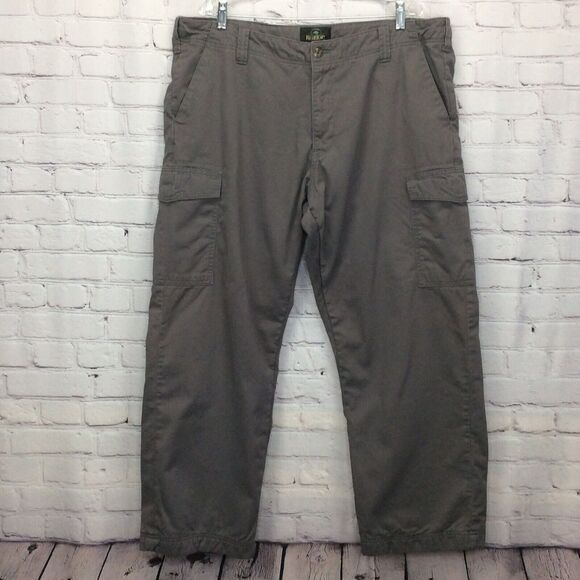 Red Head Flannel Lined Cargo Pants Men 44x30 Gray Straight Leg Outdoor Workwear - Picture 3 of 11